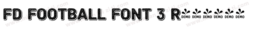 FD Football Font 3 R字体转换